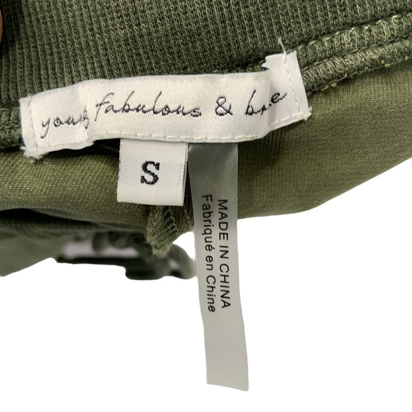 Young Fabulous & Broke Womens Jogger Jupiter Cargo Utility Pants Sz Small Green - Picture 7 of 8
